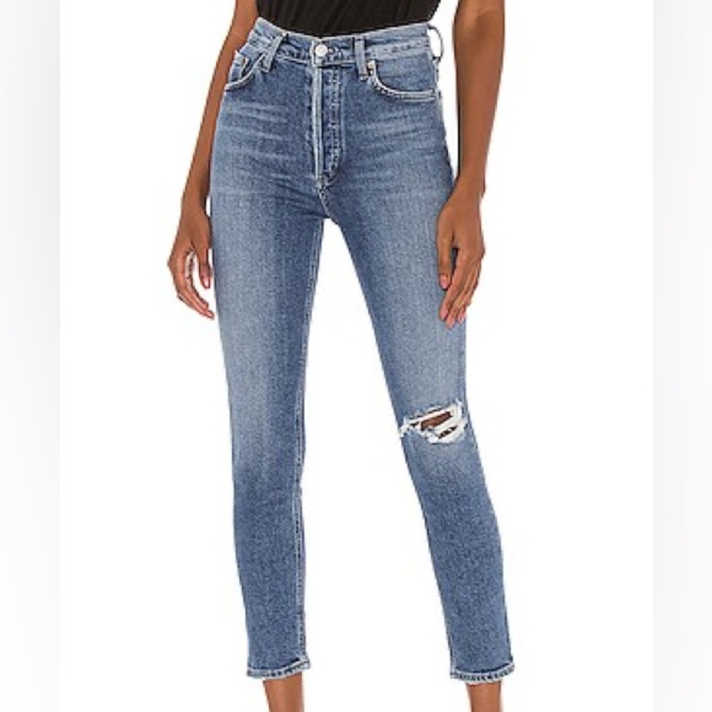 Agolde Nico High Rise Slim in Shoreline